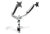 Scheda Tecnica: DIGITUS Dual Monitor Gas Spring Mount, 15-27", Silver max - load 8kg, max VESA 100x100