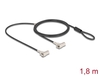 Scheda Tecnica: Delock Navilock Dual Laptop Security Cable With Key Lock - For Kensington Slot 3 X 7 Mm And Nano Slot 2.5 X 6 Mm