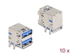 Scheda Tecnica: Delock USB 5GBps Type-a Female Double Row 18 Pin Tht - Connector For Through-hole Mounting 90- Angled 10 Pieces