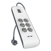 Scheda Tecnica: Belkin 2,4 Amp USB Charging 6-outlet Surge Prot. Strip - 