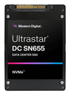 Scheda Tecnica: WD Ultrastar DC SN655 2.5" U.3 15mm PCIe Gen4, NVMe 1.4b - 30.72TB ise