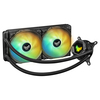 Scheda Tecnica: Asus TUF-GAMING-LC-240-ARGB 2 x 120 mm ventilator, 800 - 2000 RPM, 29 dB, 113.8 m/h, 3 mm H2O, 272 mm Aluminum radi