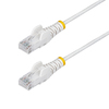 Scheda Tecnica: StarTech 50cm White Slim Cat.6 Ethernet Cable - Snagless, 28awg, Lszh Cavo Patch Rj 45 (m) A Rj 45 (m) 50 C