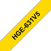 Scheda Tecnica: Brother Hg-631 Laminated Tape 12mm 5pcs F/ Pt 9700pc Black - On Yellow