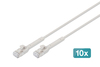 Scheda Tecnica: DIGITUS LAN Cable Cat.6a F-ftp - E 2m Gr10x Cooper Tpelszh Awg 32/7 Grey 10x