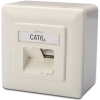 Scheda Tecnica: DIGITUS Presa muro Cat.6a classe Ea, schermATA 2x RJ45 - LSa, bianco puro, incasSATA, Installazione verticale cavo
