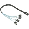 Scheda Tecnica: Intel Mini SAS/SATA Cable - 450mm lenGTh, SFF-8087 to 4 SATA