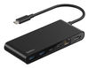 Scheda Tecnica: Belkin Connect 8-in-1 USB-c Hub Dual USB-c Ports - Black - 
