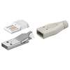 Scheda Tecnica: Logilink Connettore USB 2.0 Da Assemblare USB-a/m Saldare - Grigio
