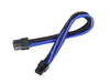 Scheda Tecnica: SilverStone SST-PP07-IDE6BA - 25cm 6pin To Pci-e 6pin - Sleeved Extention Cable, Black Blue