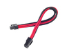 Scheda Tecnica: SilverStone SST-PP07-IDE6BR - 25cm 6pin To Pci-e 6pin - Sleeved Extention Cable, Black Red