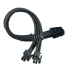 Scheda Tecnica: SilverStone SST-PP07E-EPS8B - 30cm Eps 8pin To Eps/ATX - 4+4pin Flexible Sleeved Extention Cable, Black
