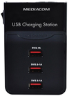 Scheda Tecnica: Mediacom USB Charging Station, 3 x USB, Nero - 