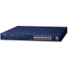Scheda Tecnica: PLANET 19" 16-port 10/100/1000 Unmanaged Gigabit Ethernet - 802.3at PoE+ 2-port 1000x Sfp+ Switch (240w PoE Budget Sta