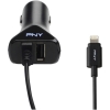 Scheda Tecnica: PNY Lightning + USB Car Charger Blk 5 Volt Dc OUTPut At 3.4a - 