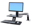 Scheda Tecnica: Ergotron Braccio Monitor E Tastiera Workfit-a HD - Workstation Scrivania Sit-stand Scrivania Regolabile Ergono