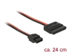 Scheda Tecnica: Delock Cable Power SATA 15 Pin Receptace > Power Slim SATA - 6 Pin Receptace (5 V) 24 Cm