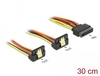 Scheda Tecnica: Delock Cable SATA 15 Pin Power Pug With atching Function - > 2 X SATA 15 Pin Power Receptace 30 Cm