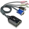 Scheda Tecnica: ATEN Dual USB VGA To Cat.5e/6 Kvm ADApter Cable, Audio e - Virtual Media Support (for Km0932 Only)