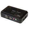 Scheda Tecnica: StarTech 2 Port Black USB KVM Switch Kit with Audio And - Cables