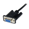 Scheda Tecnica: StarTech 2m Black Db9 Rs232 Serial Null Modem Cable - Db9f-db9m