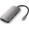 Scheda Tecnica: Sharkoon USB 3.0 Type-C Multiport Grey 3x USB 3.0, 1x HDMI - (4096*2160@30hz), 1x Micro Sd/mmc, 1x Us