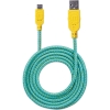 Scheda Tecnica: Manhattan Cavo Micro USB Guaina IntrecciATA USB/microUSB - 1.8m Azzurro/giallo