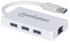 Scheda Tecnica: Manhattan HUB - 3 Porte USB 3.0 Con Adattatore Ethernet Gigabit