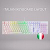 Scheda Tecnica: Mars Gaming MK422WRIT Mechanical Keyboard Rgb Rainbow - Lighting Switch Red Layout Italiano -white