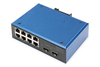 Scheda Tecnica: DIGITUS Switch Fast Ethernet industriae a 8+2 porte 8 - porte FE RJ45, 2 porte GE SFP