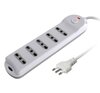 Scheda Tecnica: Techly Presa Multipla - 5 Posti Italiana Bipasso Spina 10A
