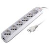 Scheda Tecnica: Techly Presa Multipla - 6 Posti Italiana Bipasso/schuko Spina 10A