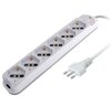 Scheda Tecnica: Techly Presa Multipla - 6 Posti Italiana Bipasso/schuko Spina 16A