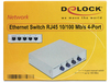 Scheda Tecnica: Delock Switch RJ45 10/100 Mbps 4 port manual bidirectional - 