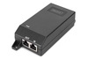 Scheda Tecnica: DIGITUS Iniettore GiLGAbit Ethernet PoE+, 802.3at - Connessioni di potenza: 4/5 (+), 7/8 (-), 30W
