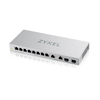Scheda Tecnica: ZyXEL Switch XGS1010-12 - - 8 x 10/100/1000 + 2 x - 100/1000/2.5G + 2 x 1 Gigabit / 10 Gigabit SFP+ (upLINK) -