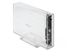 Scheda Tecnica: Delock External Enclosure For 3.5" SATA HDD With USB Type-c - Female Transparent - Tool Free