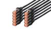 Scheda Tecnica: DIGITUS Confezione 10 LAN Cable Cat.6 S/FTP Schermati - Mt 2 Colore Nero