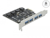 Scheda Tecnica: Delock Pci Express X1 Card To 4 X External USB Type-a - Female Superspeed USB (USB 3.2 Gen 1)