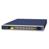 Scheda Tecnica: PLANET Ip30 19" Rack Mountable Industrial L3 Managed PoE - Switch, 24-port 10/100/1000t 802.3at PoE With 4 Shared 100/
