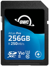 Scheda Tecnica: OWC Atlas Pro 256GB SDXC, UHS-II, 250 MB/s, 130 MB/s, 2 x - 32 x 24 mm