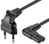 Scheda Tecnica: Goobay Cavo Alimentazione - C7 Italiana Angolati 0,75 M Nero