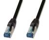 Scheda Tecnica: Logilink Cavo Patch Cat.6a S/FTP Pur Ip20 Uv - 0.5m Nero