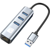 Scheda Tecnica: Techly Adattatore Convertitore USB Tipo A RJ45 Gigabit Con - Hub 3 Porte USB 5GBps