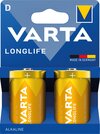 Scheda Tecnica: VARTA Blister 2 Batterie 1.5v Longlife Lcalina D Torcia - 