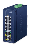 Scheda Tecnica: PLANET Industrial 8-Port 10/100TX + 2-Port 10/100/1000T + - 2-Port 1000X SFP Ring Ethernet Switch