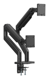 Scheda Tecnica: DIGITUS Supporto per doppio monitor, 2x 45", 2x 20 kg Molla - meccanica, VESA: 75x75, 100x100, nero